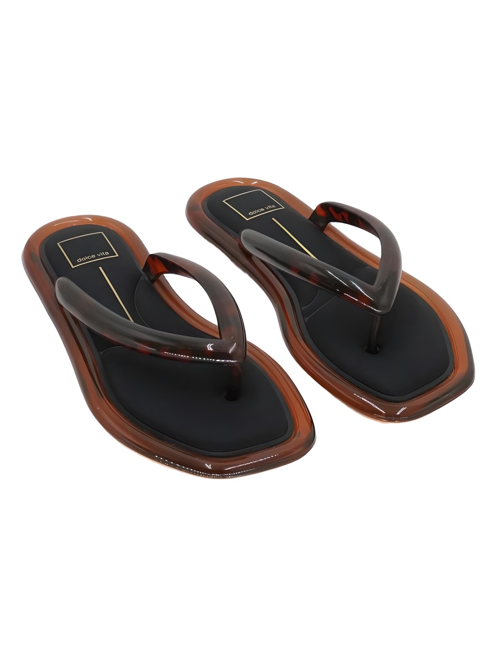 Dolce Vita Jozey Tortoise Jelly Thong Sandals Flip Flops Size 8M